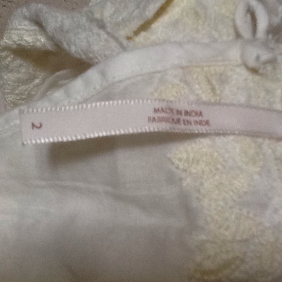 Free People Lace Tunic Top 100% Cotton Sz 2 NWT - Picture 8 of 9